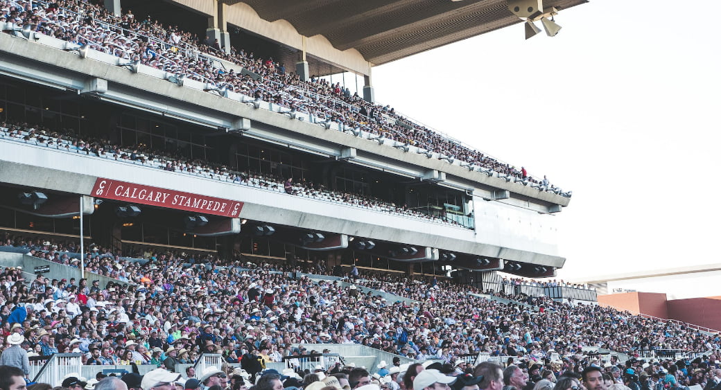 Calgary Stampede arena, photo credit Bryton Udy on Unsplash