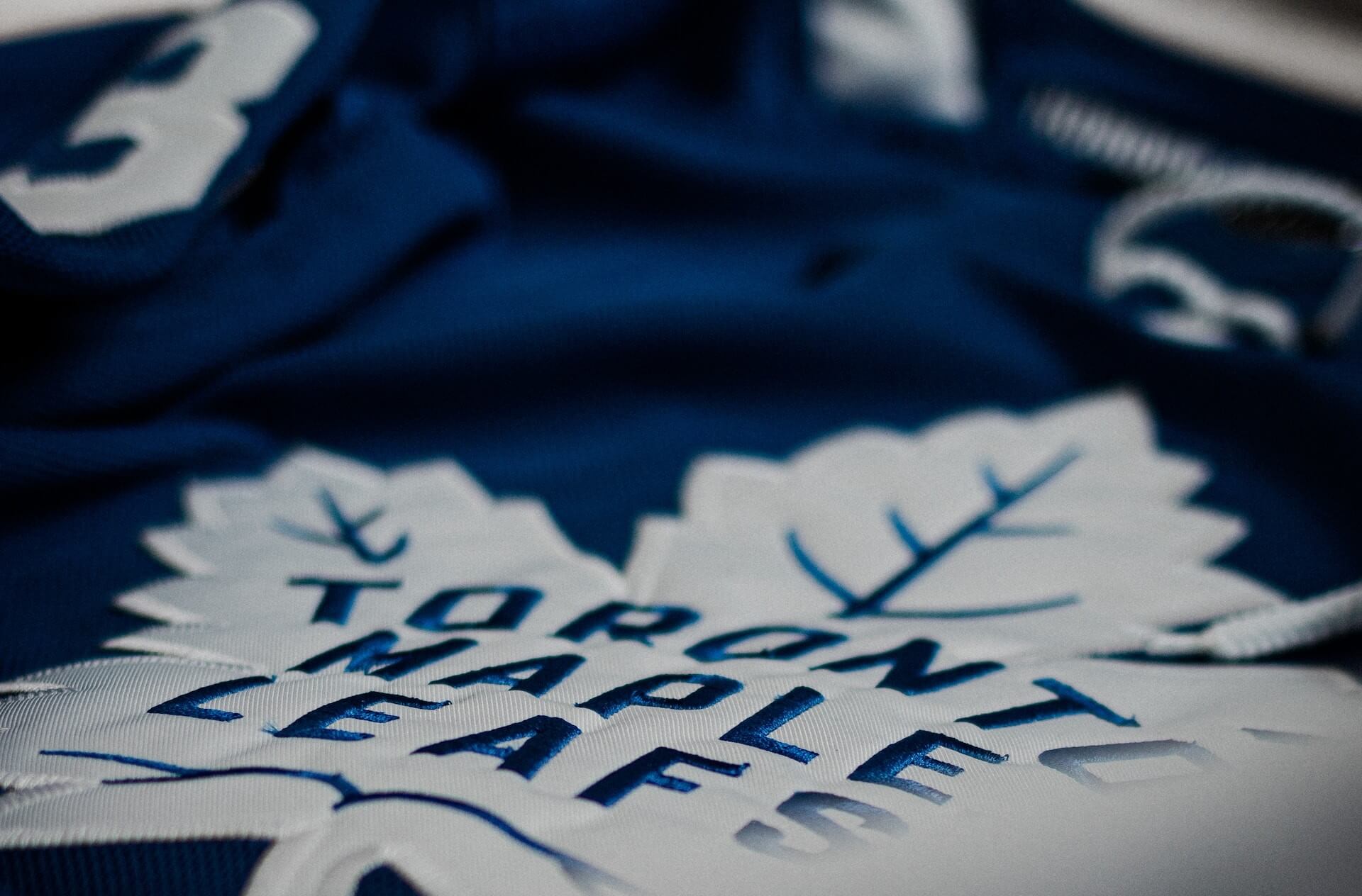 Toronto Maple Leafs close up